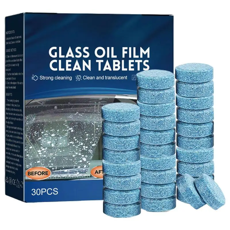 Automobile Glass Degreasing Film Effervescent Tablet Cleaner Manufacturer Solid Concentrated Glass Water Wiper Car Cleaning