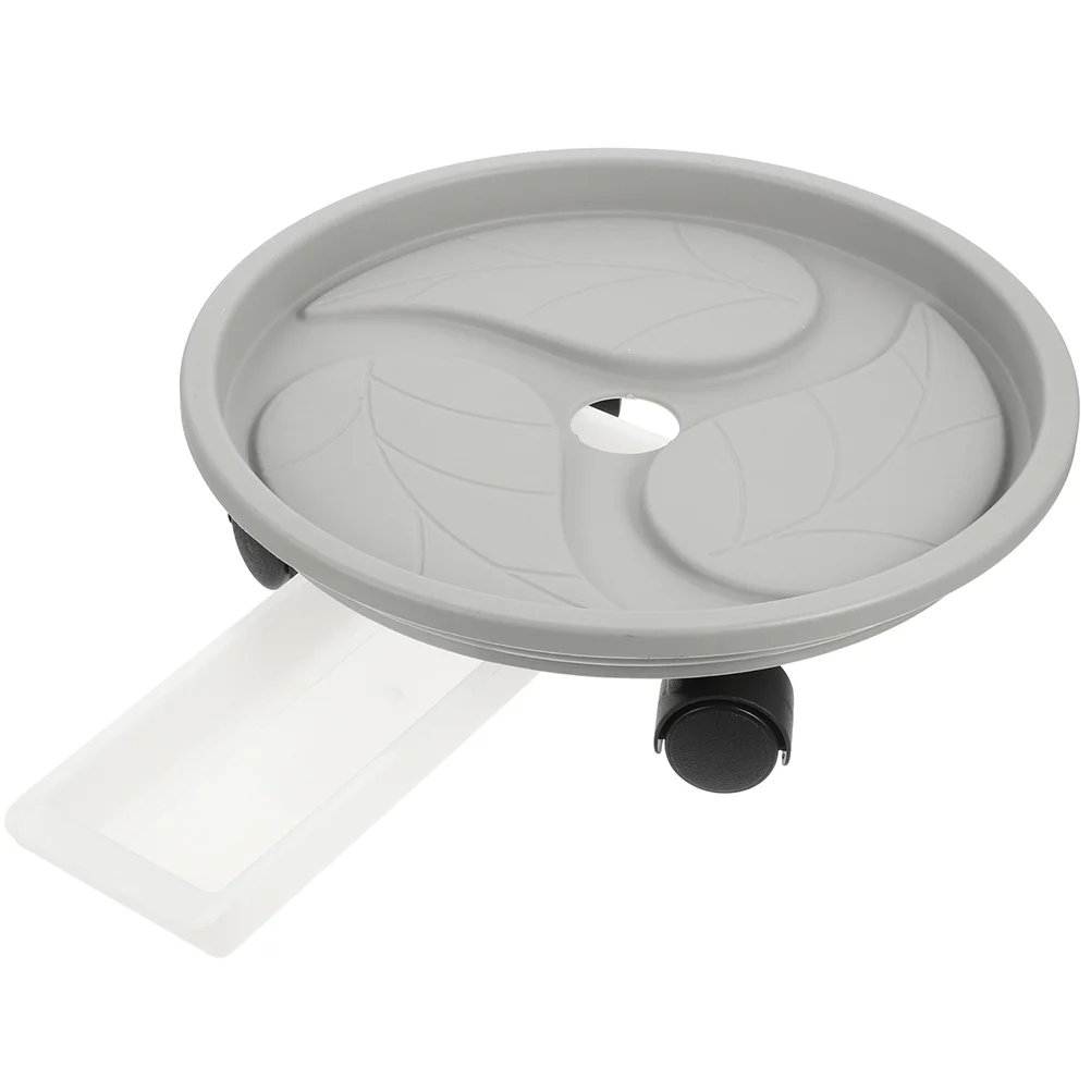

Flower Pot Tray Outdoor Saucers Outdoors Plastic Plants Trays Stand Indoor Wheels Pots Mover