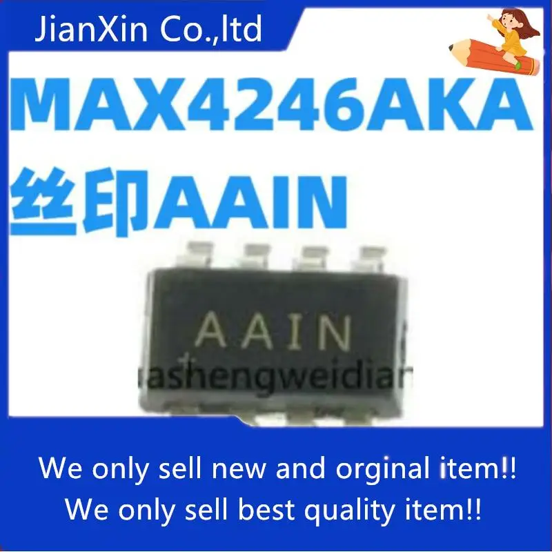 

10pcs 100% orginal new MAX4246AKA+T silkscreen AAIN op amp general purpose amplifier SOT23-8