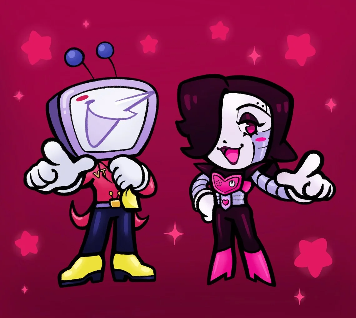Акриловые подставки с персонажами Chibi Mettaton и Tenna, аниме-аксессуары для рабочего стола, коллекционные фигурки Pops (art.: 3920dc1db154a) - 3920dc1db154a