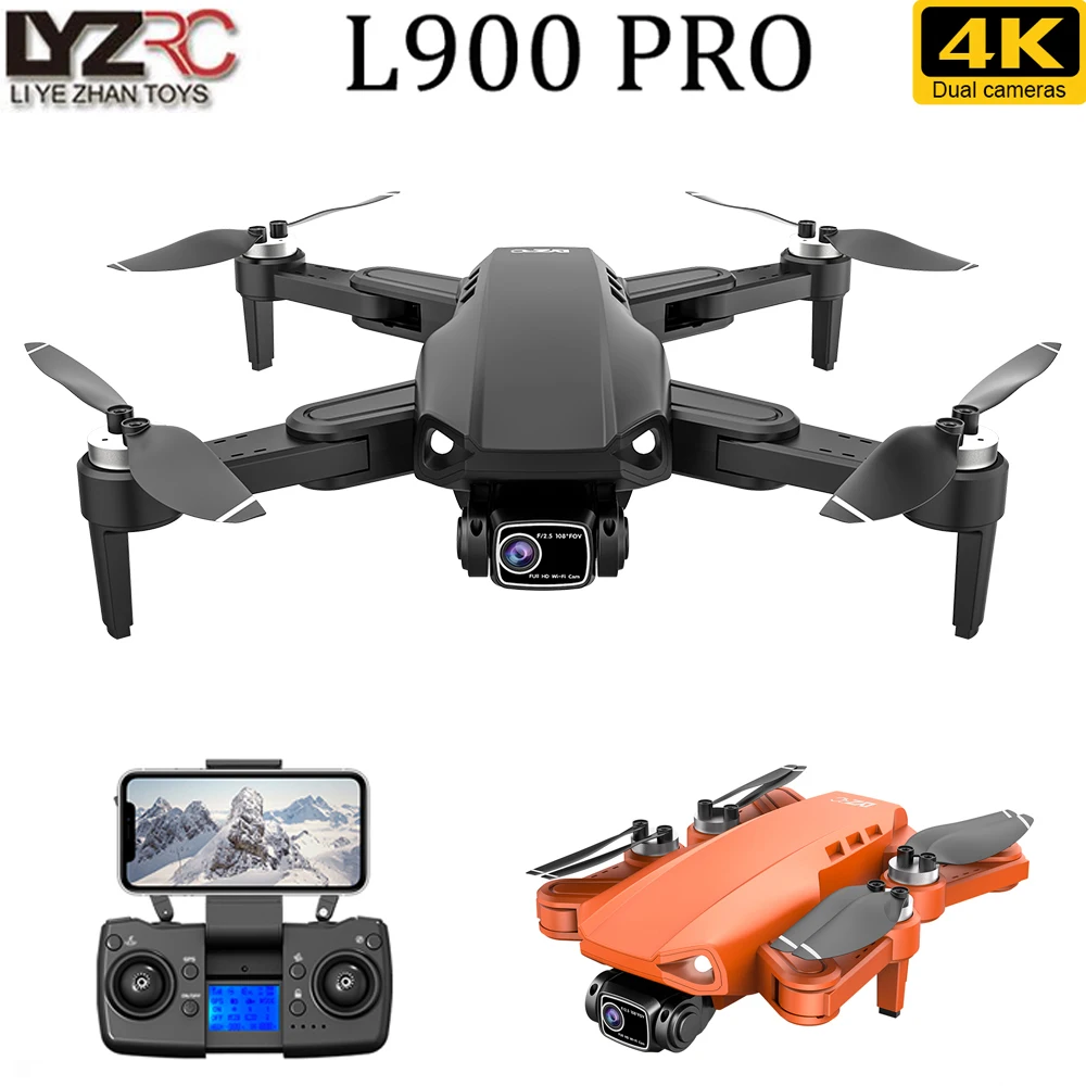 Квадрокоптер LYZRC L900 Pro 5G GPS 4K с HD камерой FPV, время полета 28 минут, безщеточный двигатель, расстояние 1,2 км, профессиональный Радиоуправляемый квадрокоптер