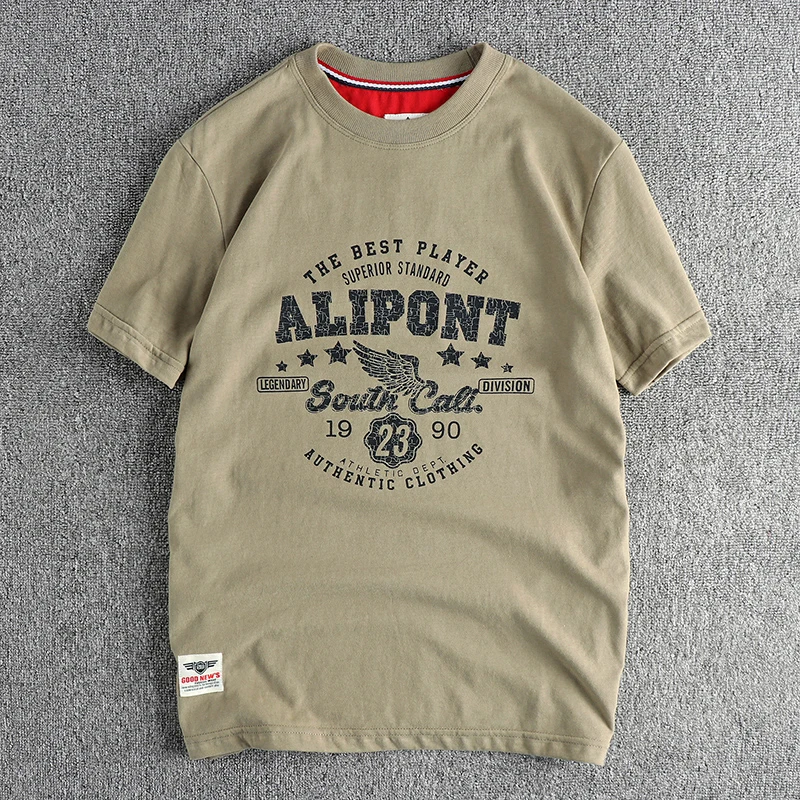 Футболка мужская с трещинами и надписью хлопковая Повседневная рубашка принтом