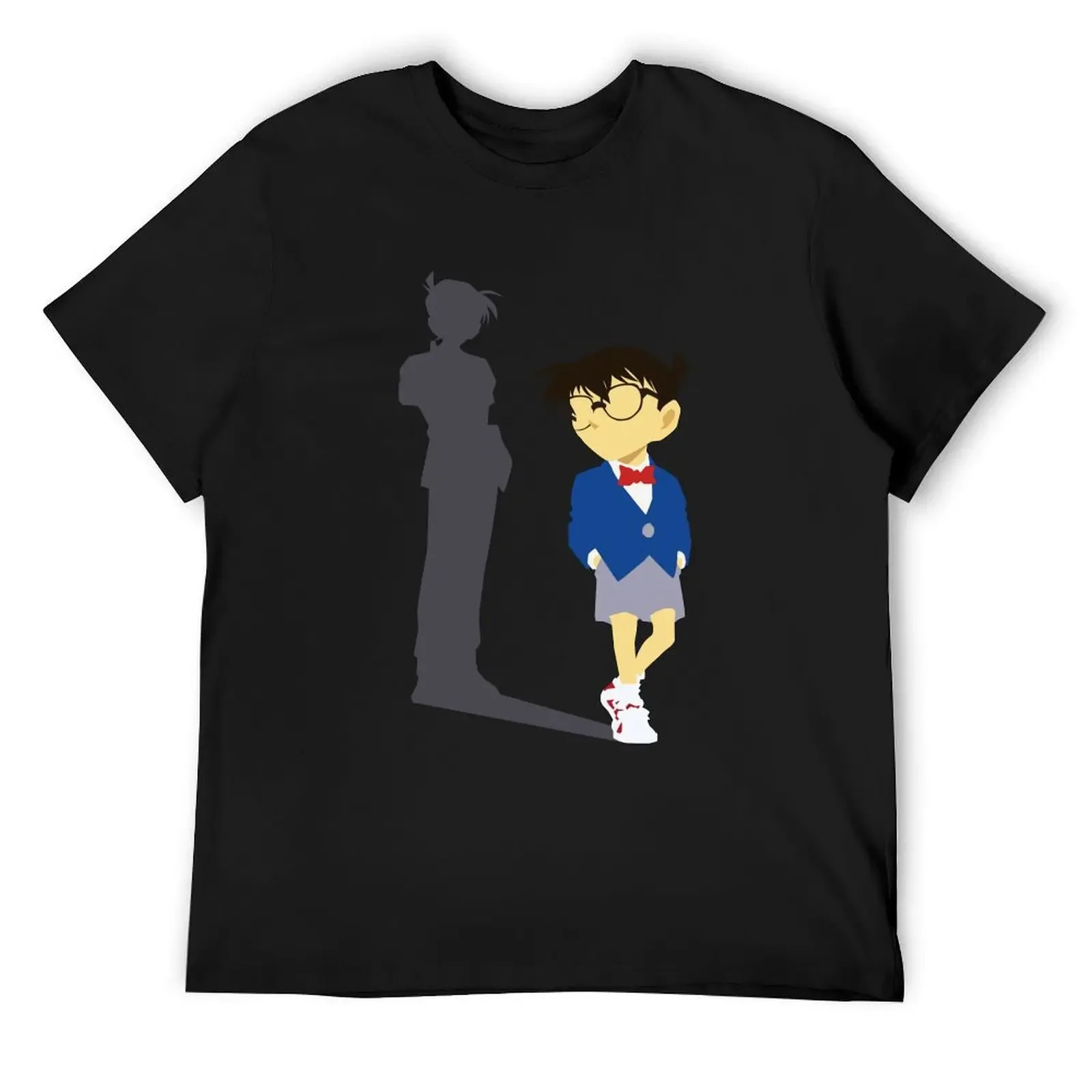 Футболка Детектив Конан Shinichi Kudo дешевая уличная одежда летние топы мужская