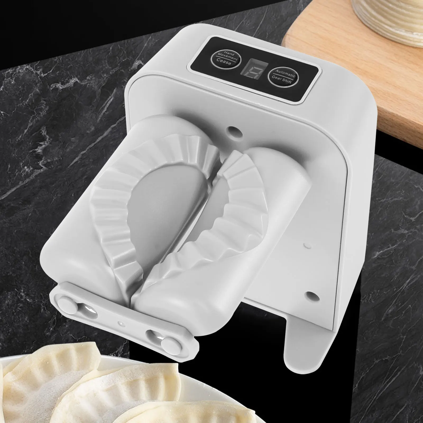 

Electric Dumpling Maker Machine 1200mAh Rechargeable Automatic Dumpling Maker 2 Modes Dumpling Press Machine Efficient Dumpling