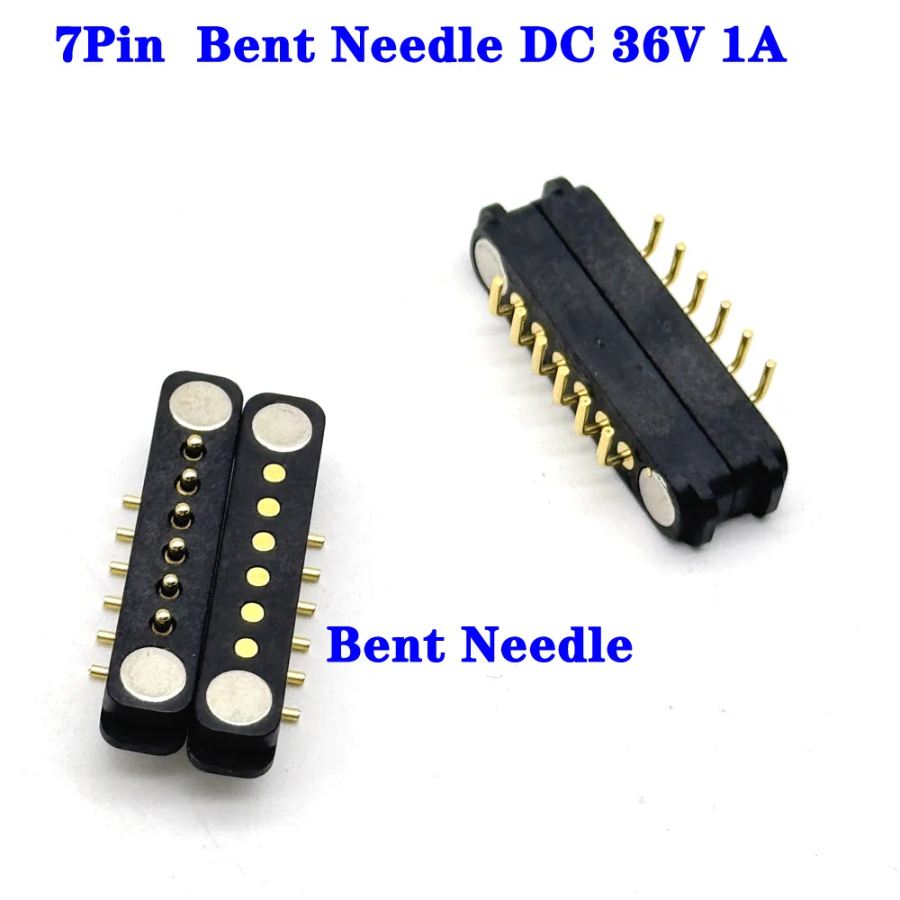 1 пара 6-контактных изогнутых игл водонепроницаемые расстояния 2 54 мм магнитный