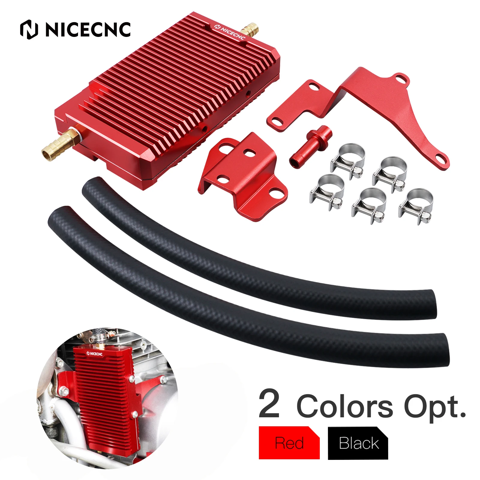 Engine Oil Radiator Cooling System Kit For Honda Xr650l Xr 650l 1993-2023 2022 2021 Aluminum