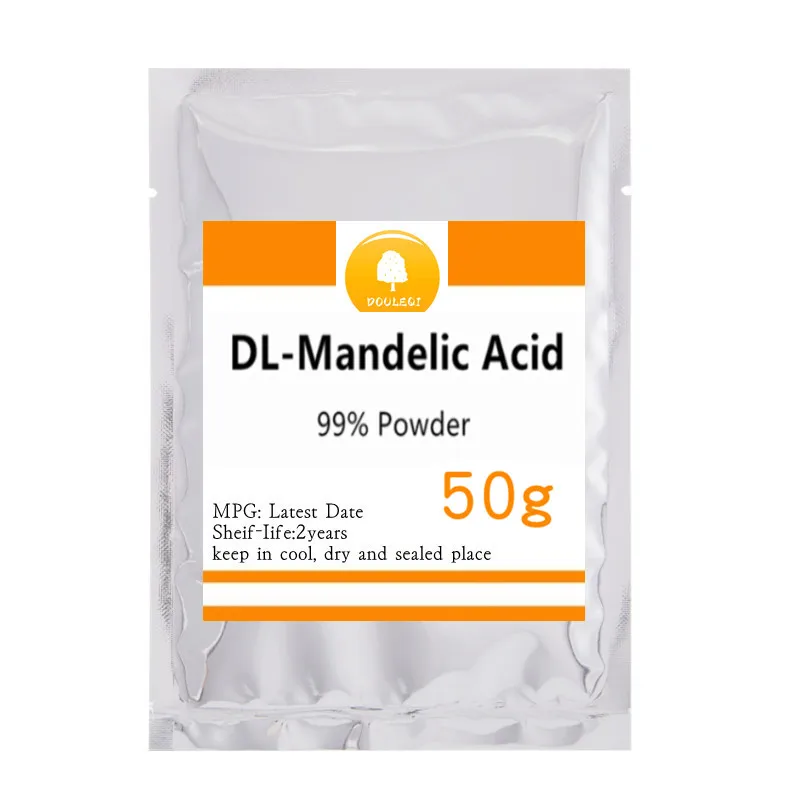 

Hot sale 99% Mandelic acid powder festival top supplement cosmetic raw material adjustable freckle removing free shipping