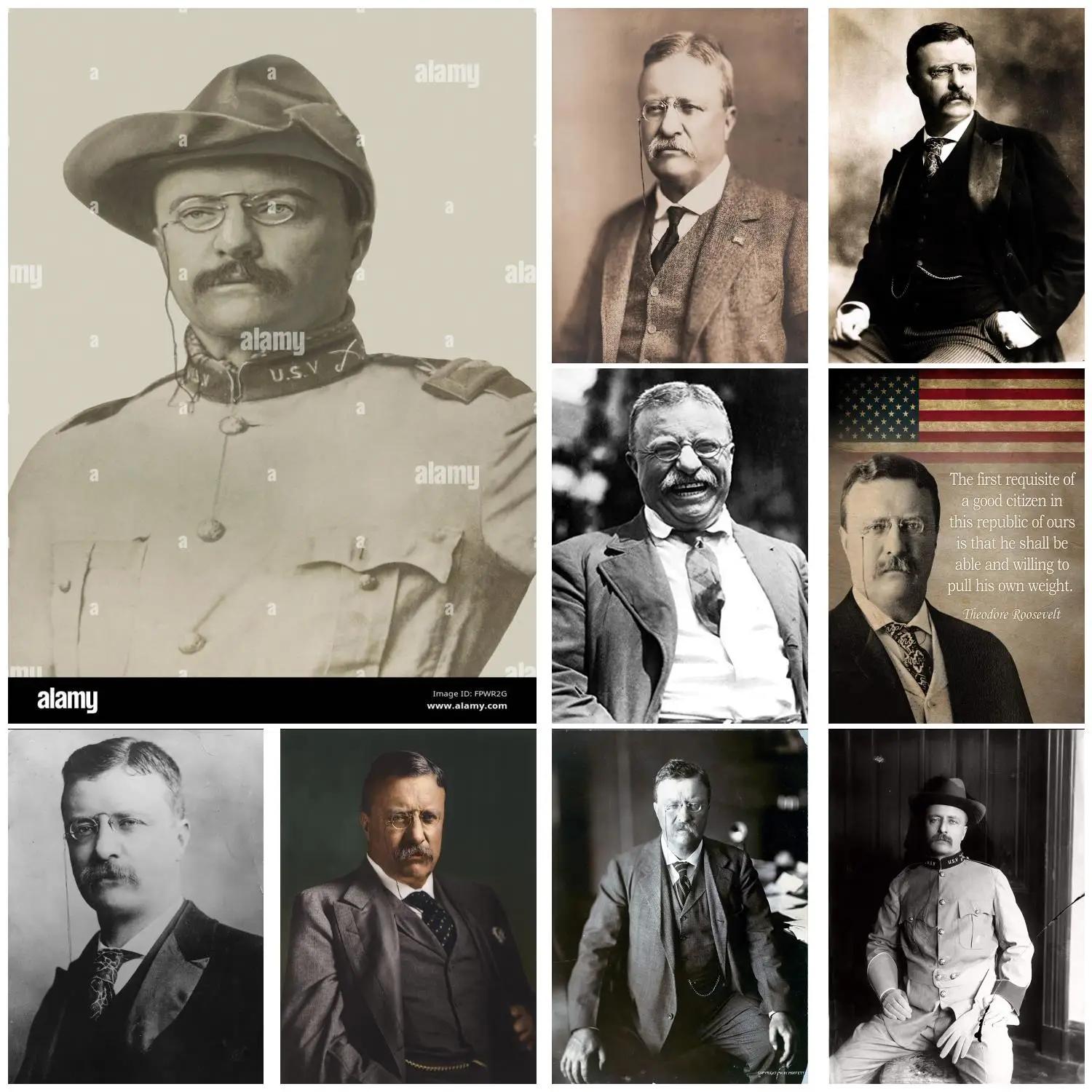 Картина на холсте Теодор Рузвельта Настенная картина плакат для современной