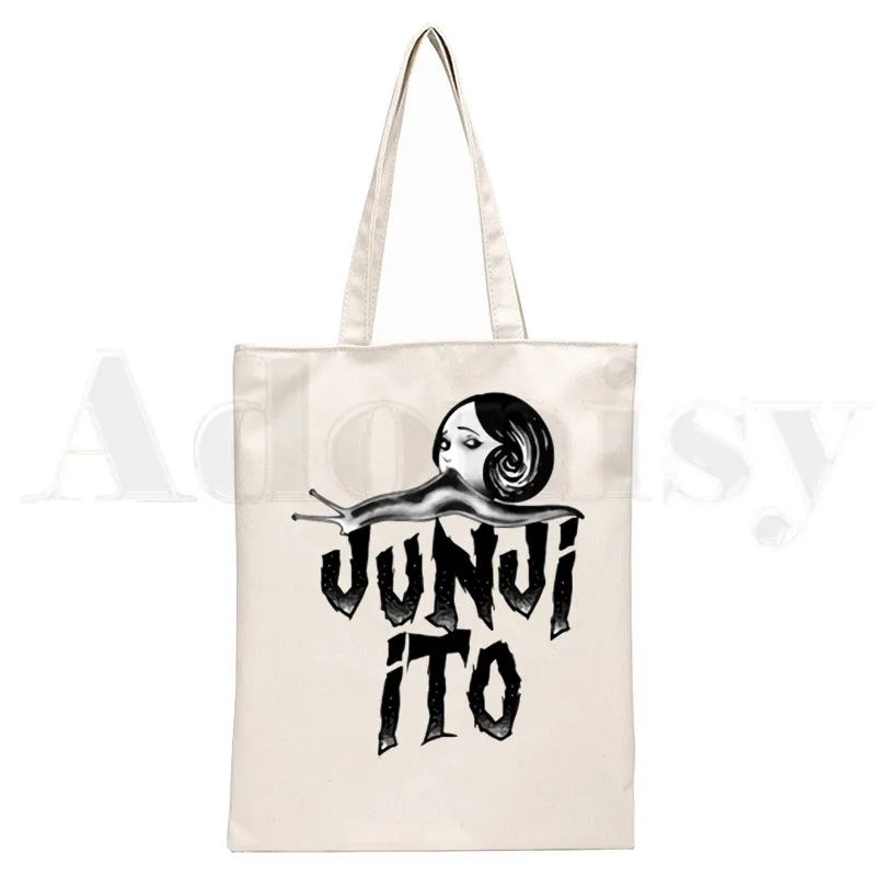 Tomie Junji Ito Suehiro Maruo Horror Japan Anime Canvas Simple Print Shopping Bags Girls Fashion Life Casual Pacakge Hand Bag