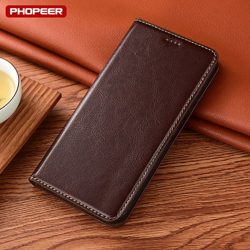 Luxury Genuine Leather Case For XiaoMi Mi 13 12 12T 12X 12S 11i 11T 11X Pro Ultra Lite Case Retro Crazy Horse Wallet Flip Cover