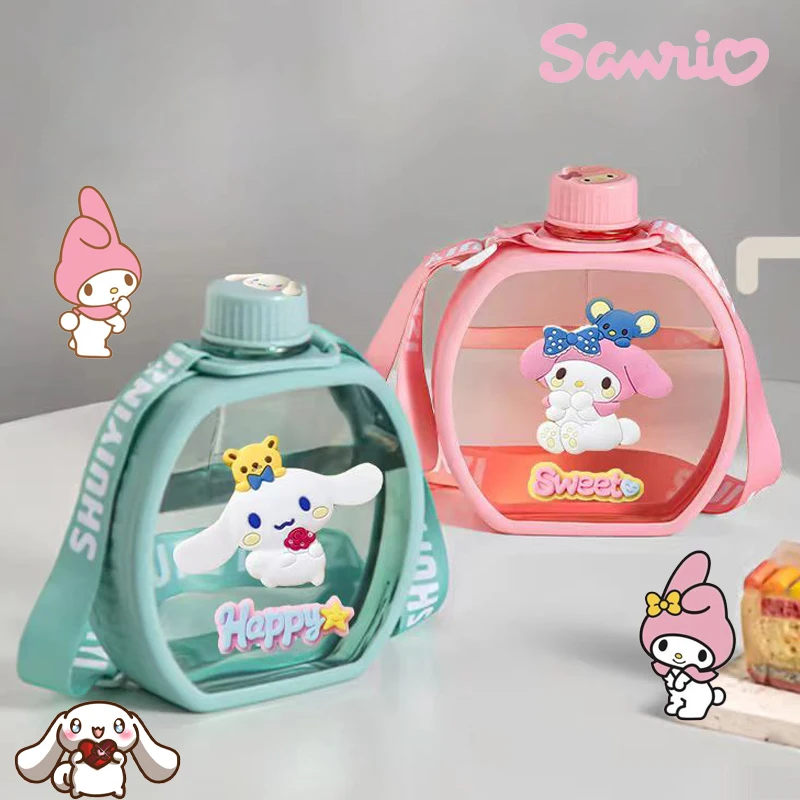 

Sanrio Hello Kitty Travel Water Bottle Kuromi Cinnamoroll Leakproof Drinking Bottle Outdoor Travel Fitness Bottle Drinking Tools