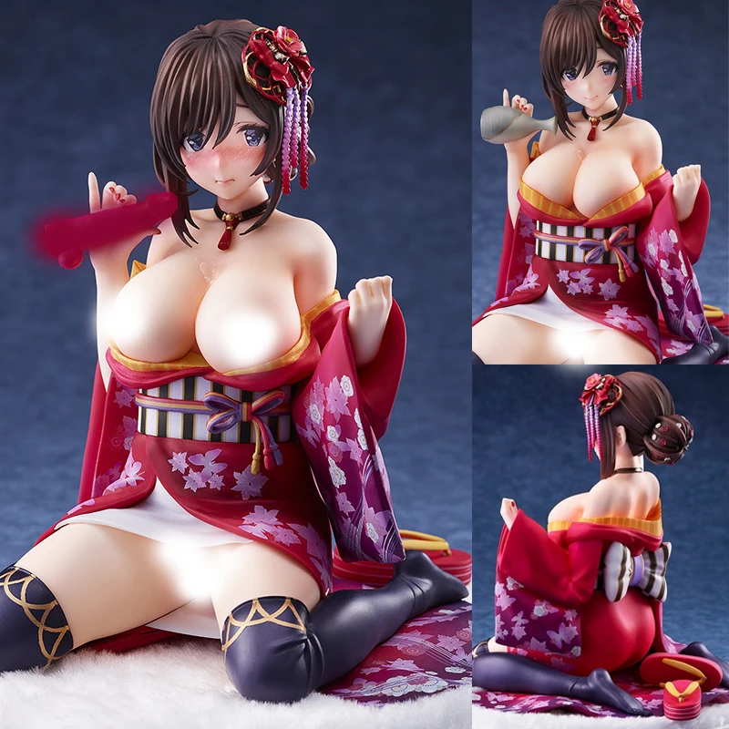 

16cm Native Pink Cat Peeled Back Kimono 1/6 Anime Sexy Girl PVC Action Figure Toy Statue Adults Collection Model Doll Hentai