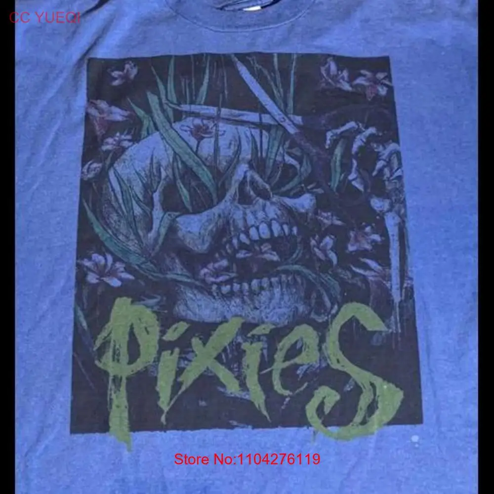 Синяя футболка Pixies PreOwned XL с длинными или короткими рукавами