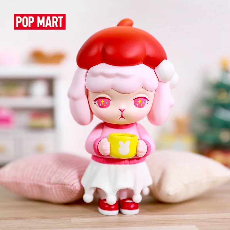 

POP MART Bunny Зимняя серия глухая коробка экшн кавайная фигурка подарок на день рождения игрушки животные милая кукла для детей коллекционная