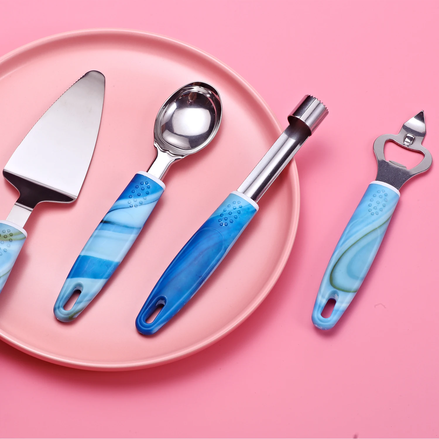 Набор кухонных гаджетов 13 шт. приборы из нержавеющей стали с медным покрытием