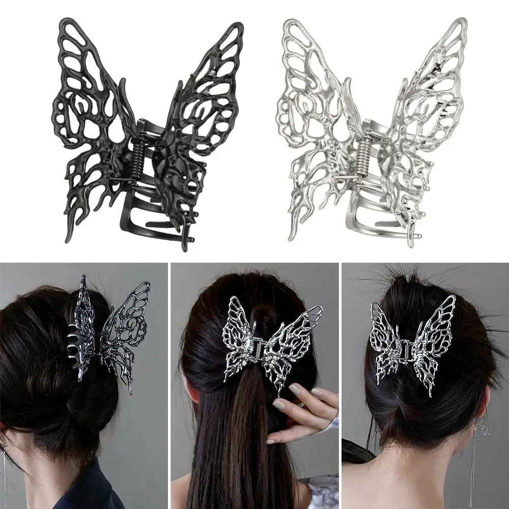 

Модный металлический зажим для волос с бабочкой для женщин, зажим для головы, Геометрическая повязка на голову, модные аксессуары для волос