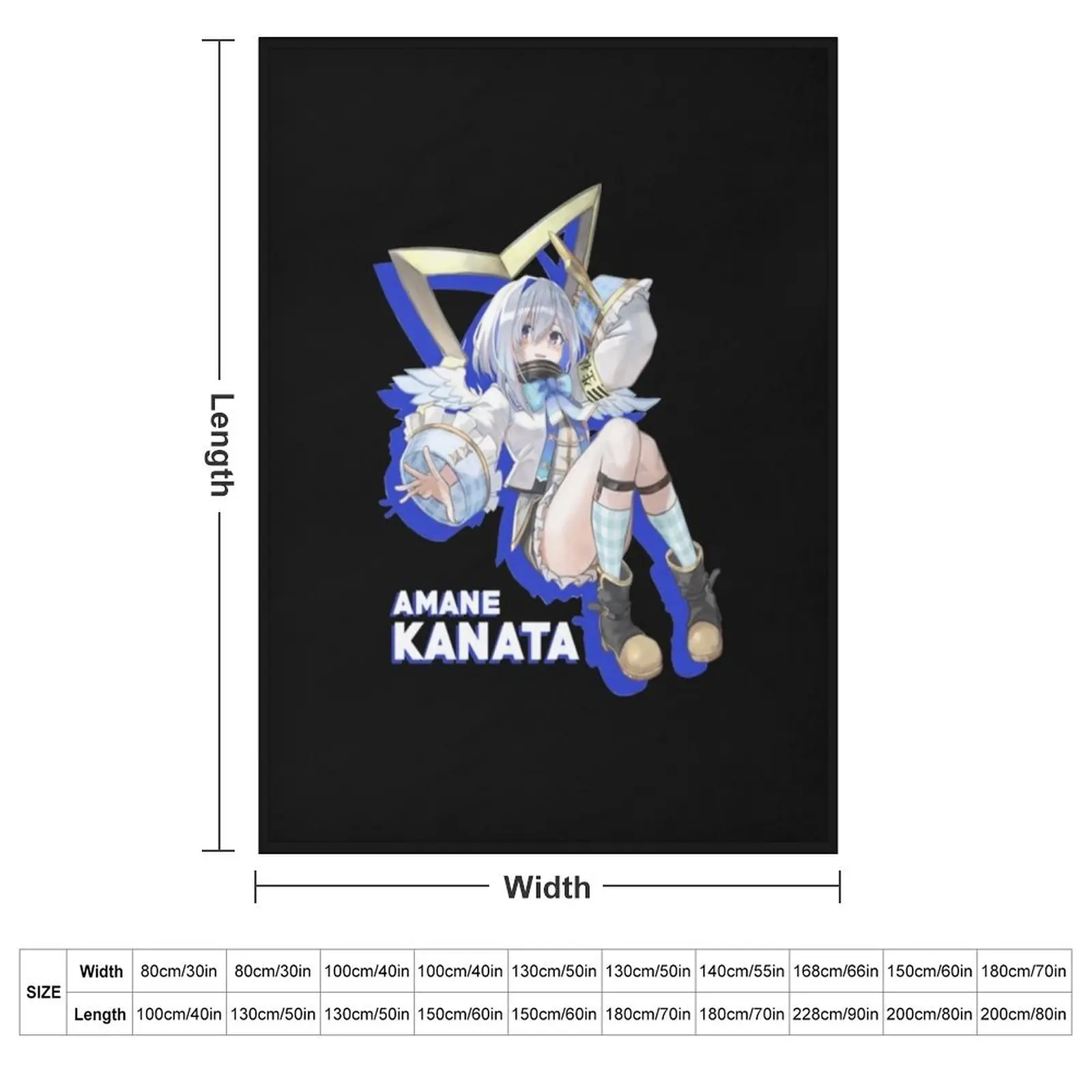 Hololive - одеяло Amane Kanata для малышей индивидуальный подарок дорожная кровать модные