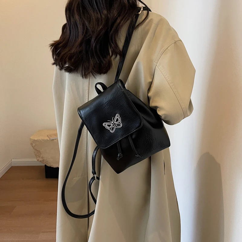 

Trendy Causal Backpack for Women Small Travel Bag Mini Bag for Women Shoulder Bag Daypack Aesthetic Backpacks Shopper Phone Bag