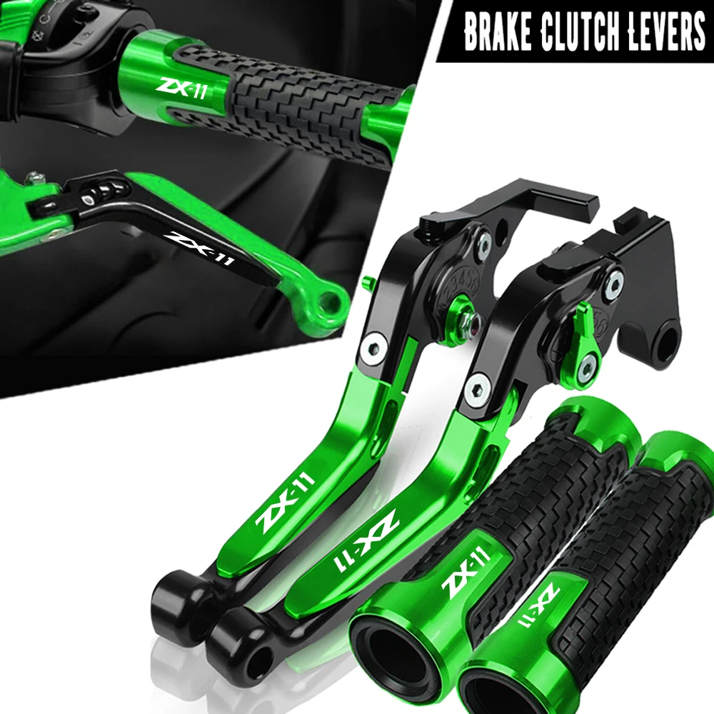 

Ручные рукоятки для KAWASAKI ZX11 1990 1991 1992 1993 1994 1995 1996 1997-2001 рычаги тормозной муфты Нескользящие ручки руля рукоятка