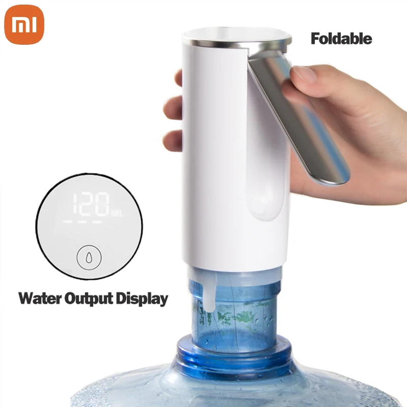 

Электрический водяной насос Xiaomi, складной диспенсер с ЖК-дисплеем и кнопкой USB зарядки, с управлением