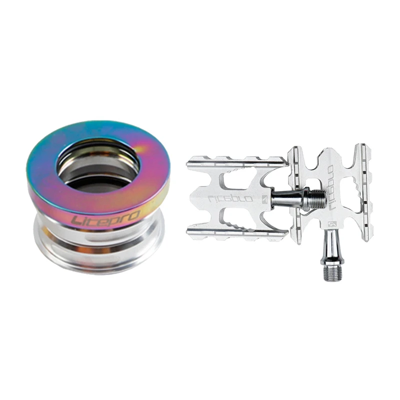 

Litepro Bike Pedals Aluminum Alloy Ultralight Bearing Pedal K3 With Litepro Folding Bike Headset
