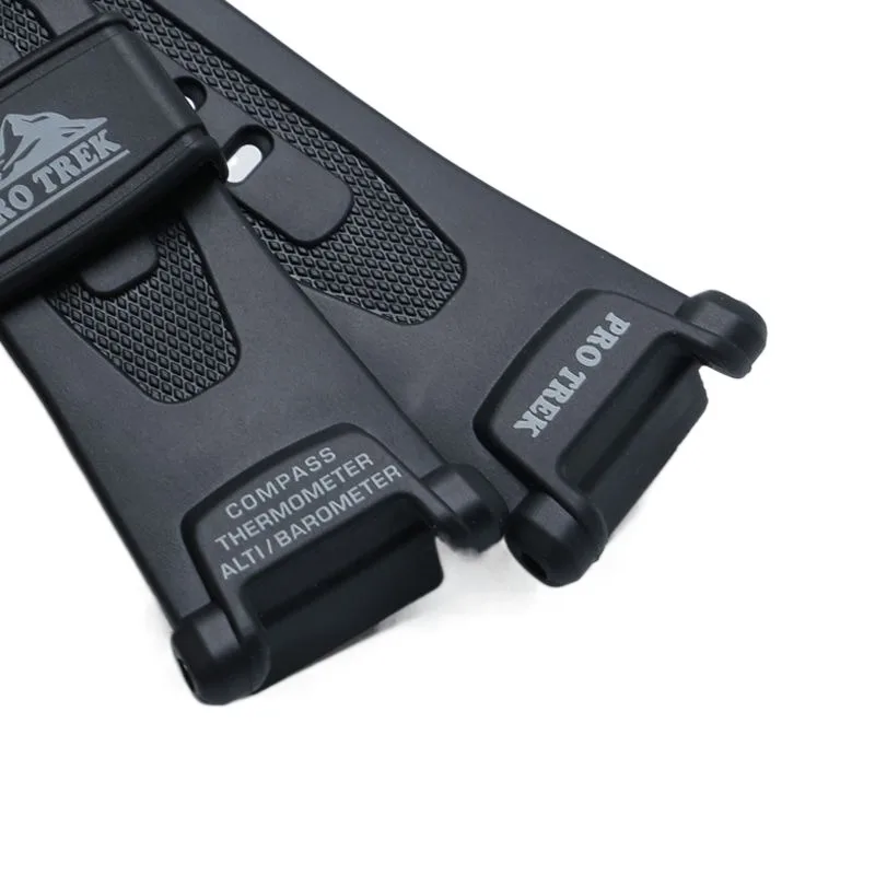Suitable Rubber Watch Band For Casio Prg-240 protrek Mountaineering Needle Buckle Sports Bracelet Silicone Watch Strap