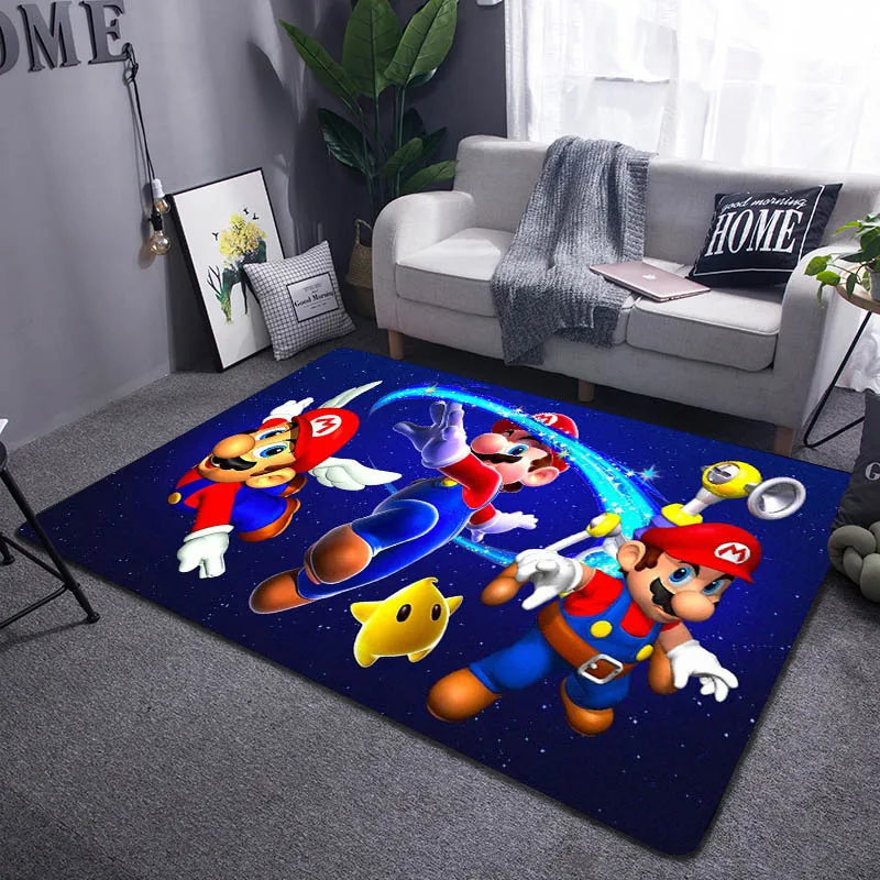 3D мультяшный ковер Марио для гостиной спальни детской игровой комнаты