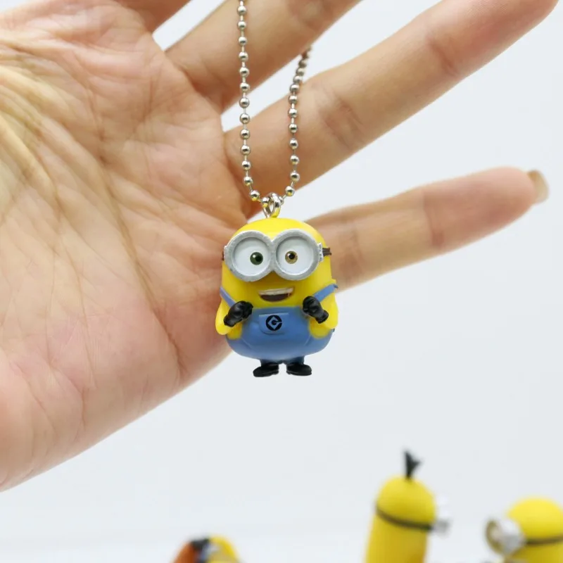 Фото Gashapon Капсульные игрушки Гадкий Мес Миньоны Миниатюрная еда Время Подвески Мини-фигурки Брелок Модель куклы Игрушки Подарки для детей №5