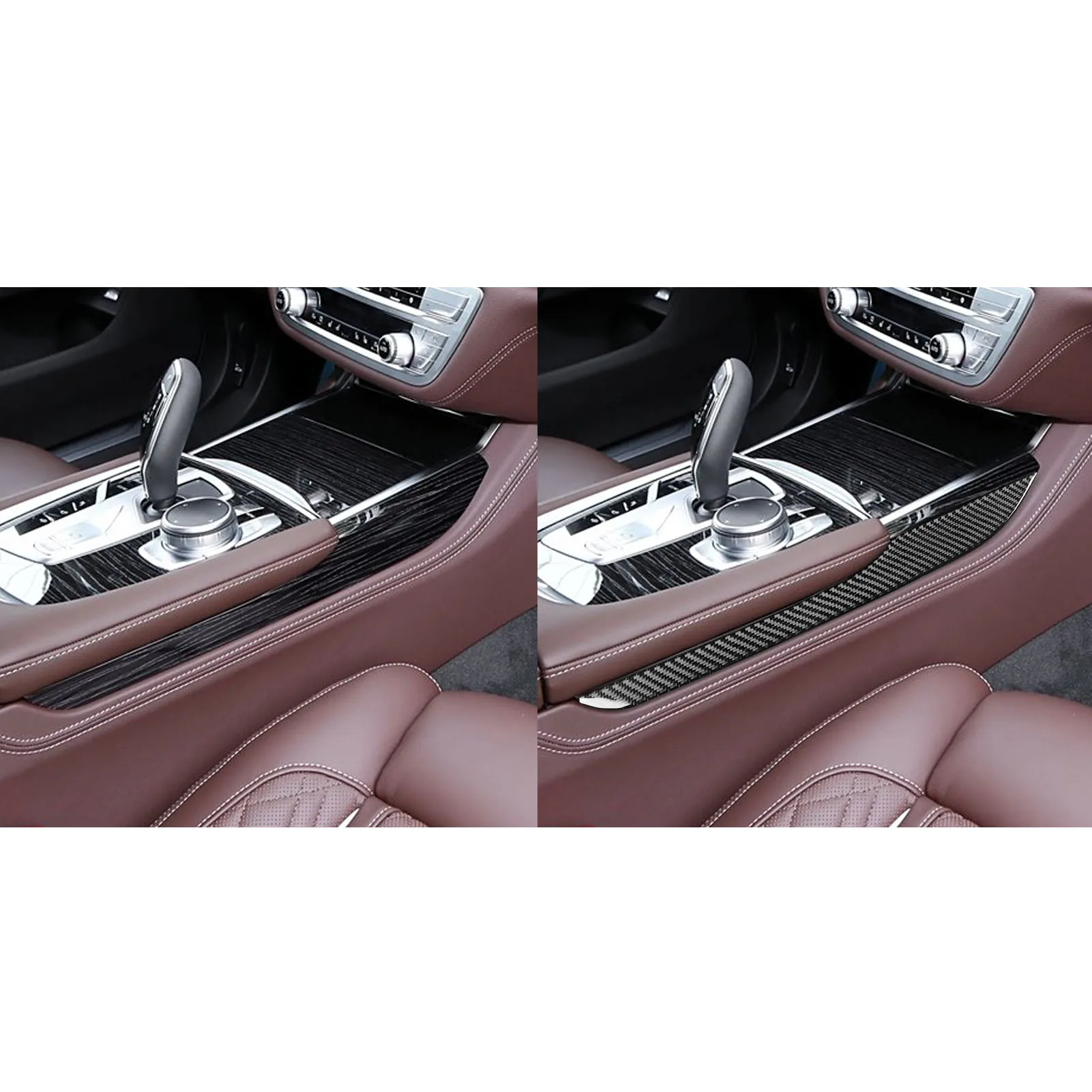 Аксессуары для BMW 7 серии G11 G12 2015-2022 настоящие мягкие наклейки из углеродного