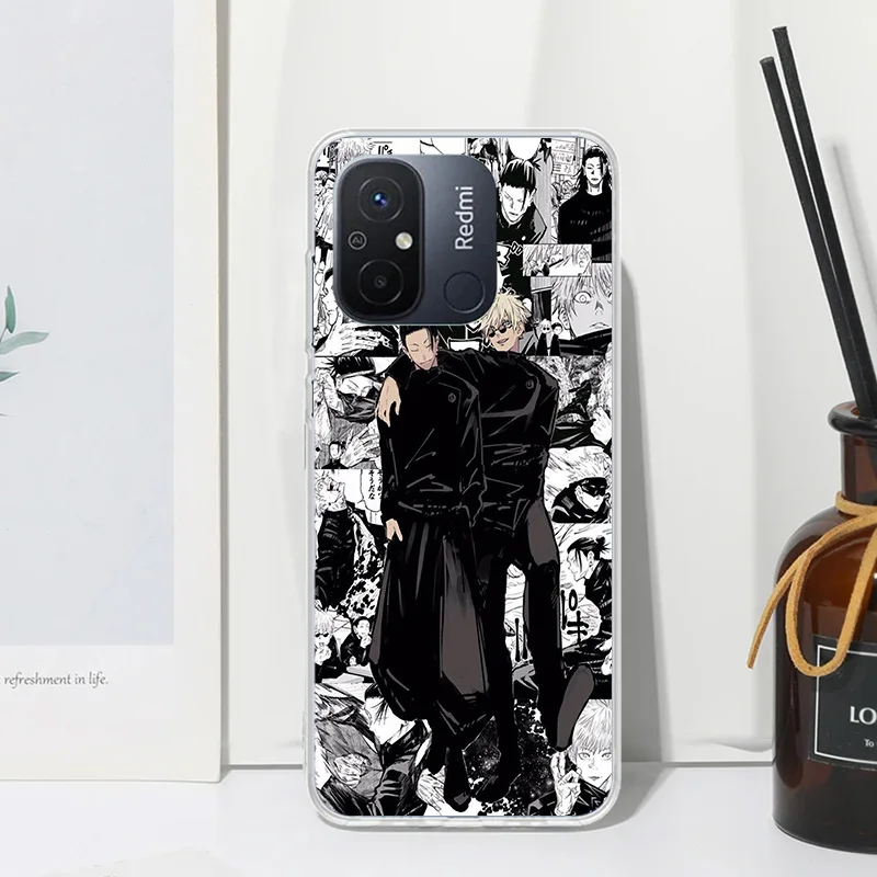 Чехол для телефона Jujusu-Kaisen Geto Suguru Xiaomi Redmi 12C 12 10C 10A 10 9C 9A 9T 9 8A 8 7A 7 6A 6 Pro K70 K40 K20 Fundas Back Co