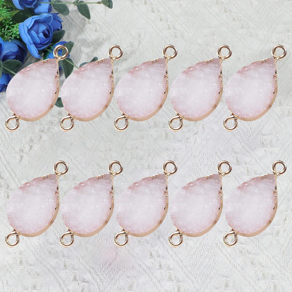 

10pcs Dangle Charms Pendants Drop Drop Shaped DIY Jewelry Pendant ( White )