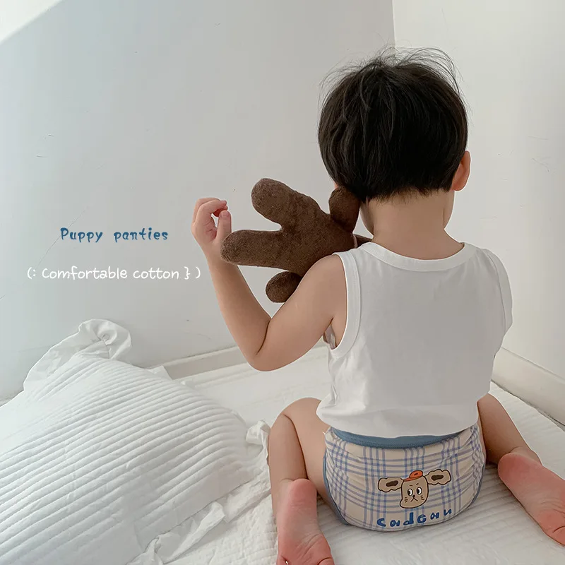 3Pieces/Pack Boyes Triangle Panties Baby Kids Boxer Briefs Children Cotton Underpants Adorable Cartoon Knickers Panties New