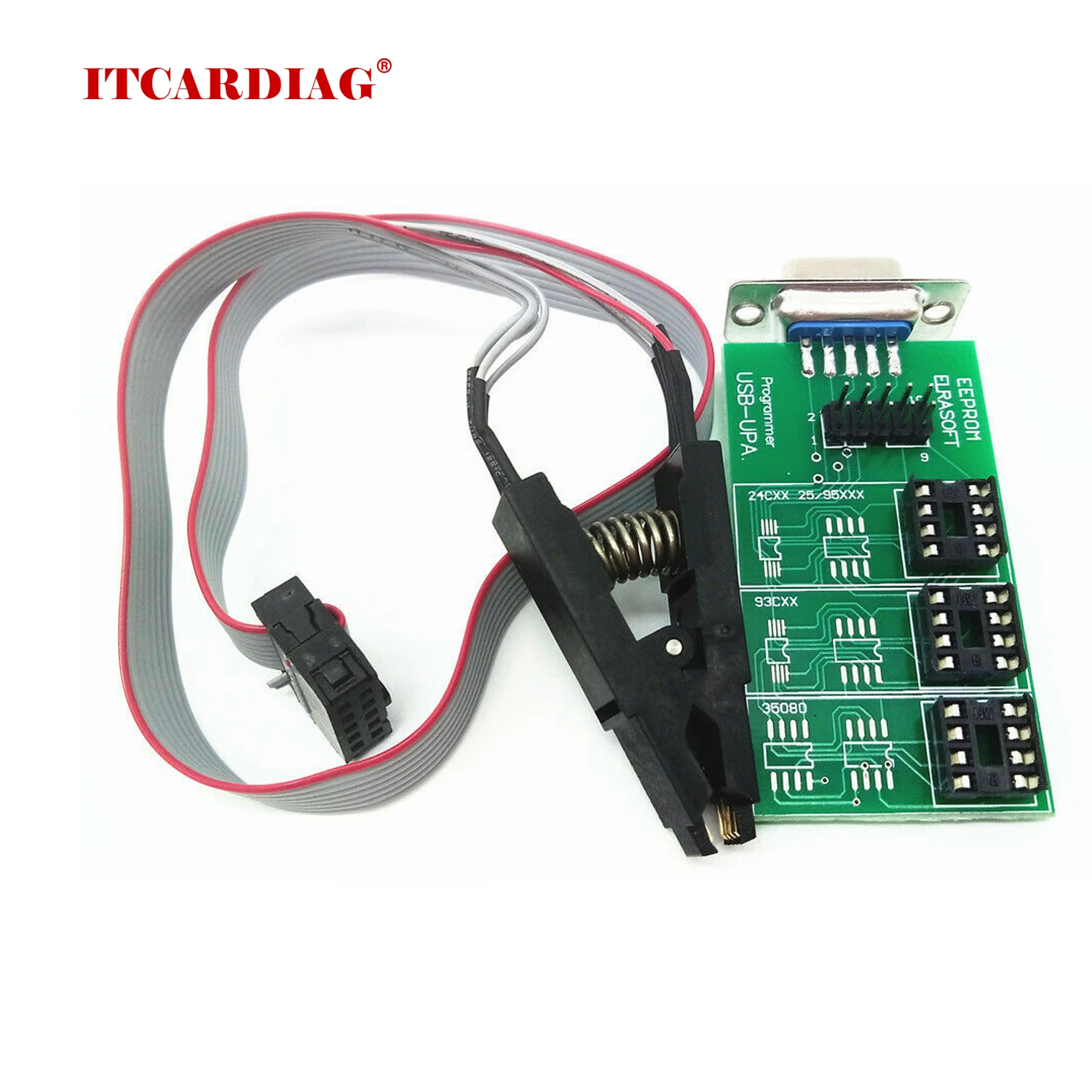 UPA USB v1.3 ECU чип тюнинг программатор плата Eeprom адаптер с SOP8 SOIC8 Клип для 24CXX и 25/95xxx 93CXX