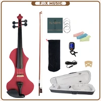 44 full size electric violin set v1re nice shape silent violin w caseviolin stringsrosintunerbridgecleaning cloth