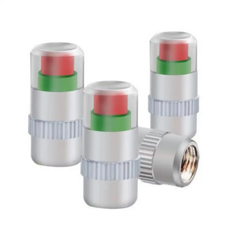 

Durable Valve Warning Cap Practical Tire Warning Cap Universal Tire Pressure Gauge Car Tire Pressure Indicator