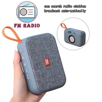 mini portable bluetooth compatible speaker wireless bass soundbar support tf card fm radio aux