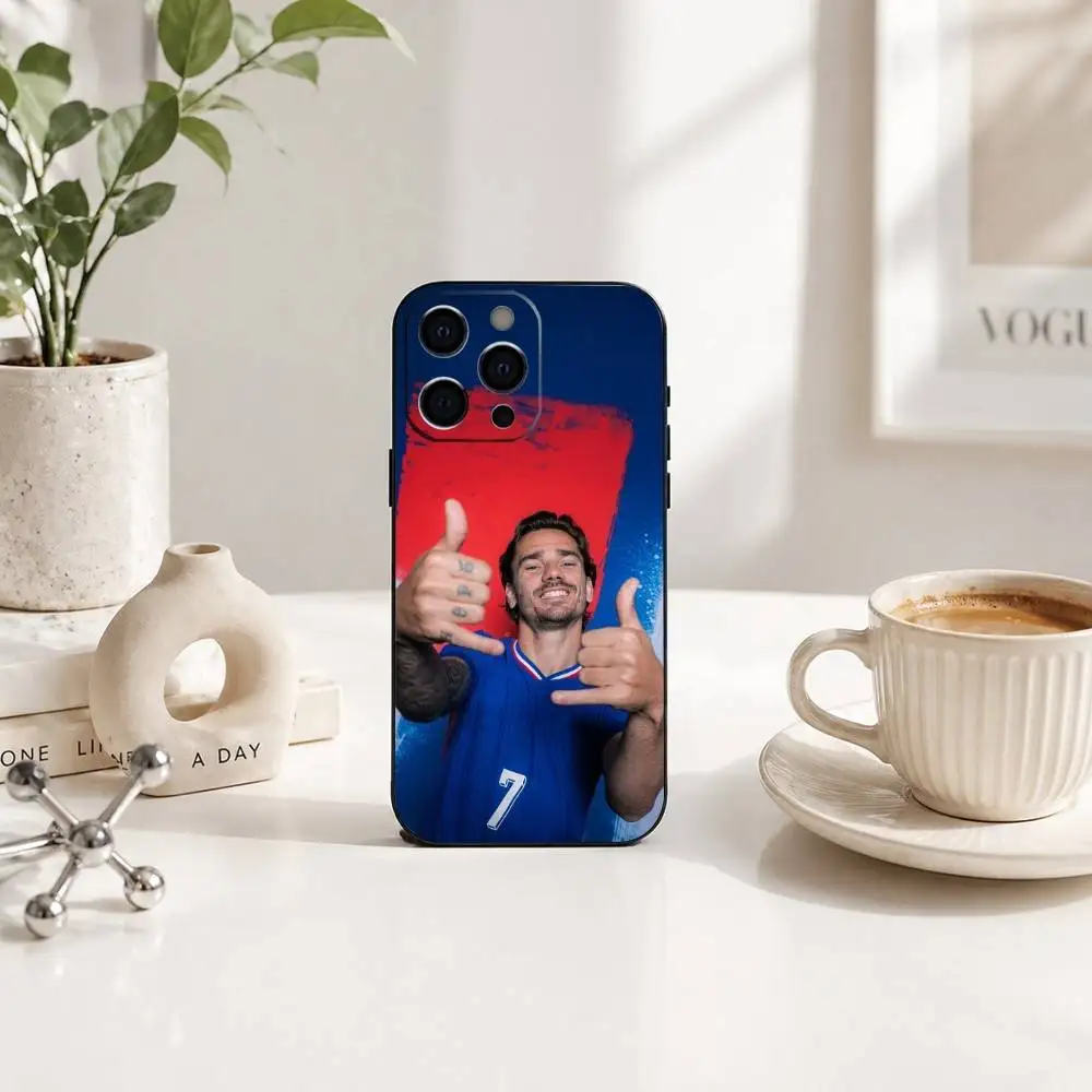 Фото Чехол для телефона F-Football star A-Antoine Griezmann, силиконовый, мягкий, для iPhone 17 16 15 14 13 12 11 X XR Plus Pro Max Plus №3