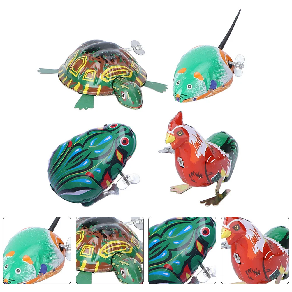 

Toys Wind Toy Clockwork Animal Kids Jumping Metal Walking Frogs Tin Turtle Party Frog Vintage Animals Filler Cochain Stuffers