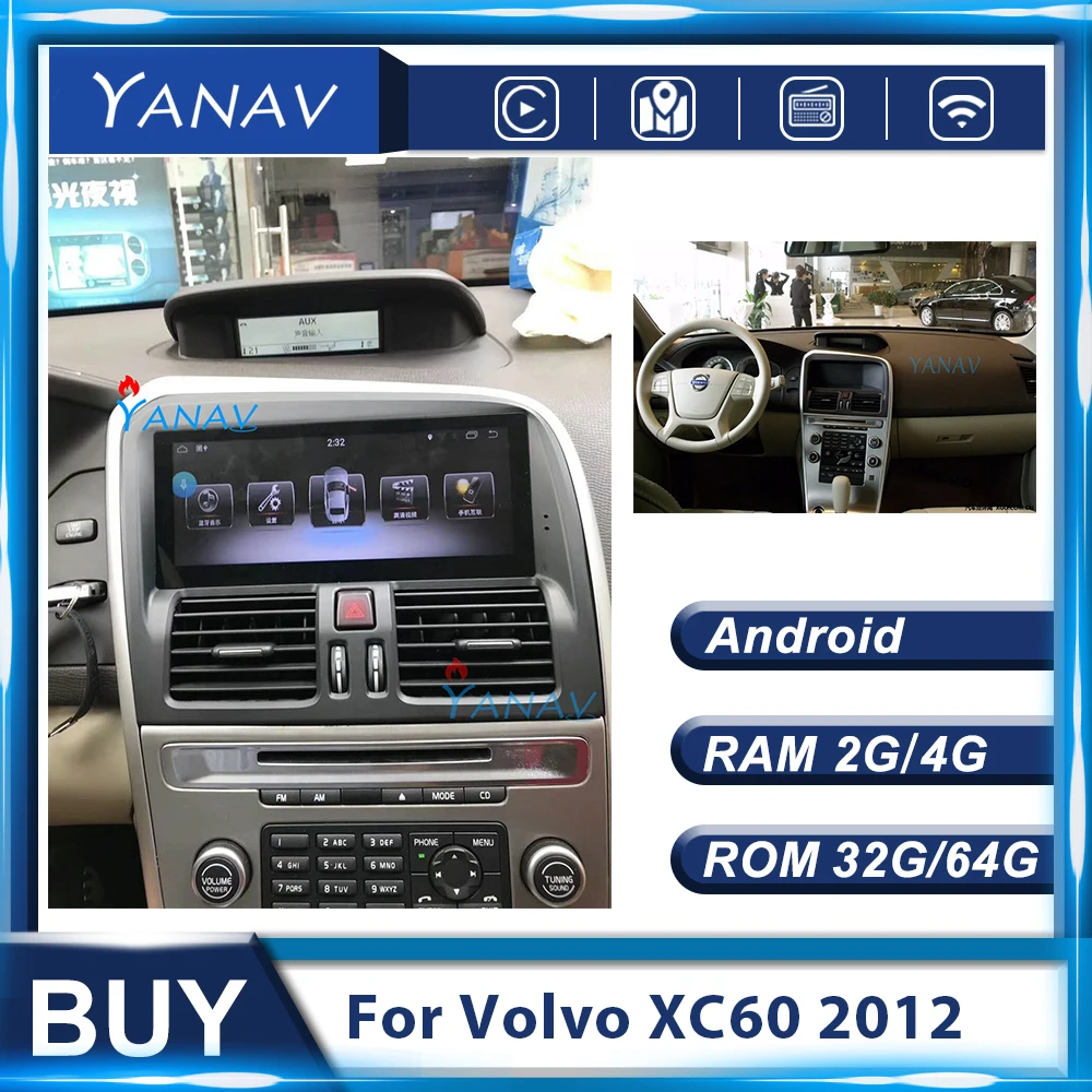 

PX6 2din Android car autoradio Tesla style stereo for Volvo XC60 2012 car video multimedia player GPS navigation DVD player
