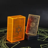 gold foil tarot brand 12 7cm fluorescent crystal box set board game pvc waterproof and wear resistant high end astrology gift