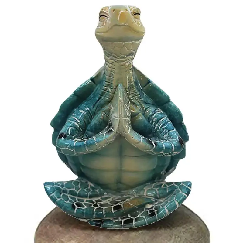 

Turtle Sculpture Peacefulness Meditating Sea Turtle Statue Decorations For Buddha Meditating Sea Turtle Miniature Figurine