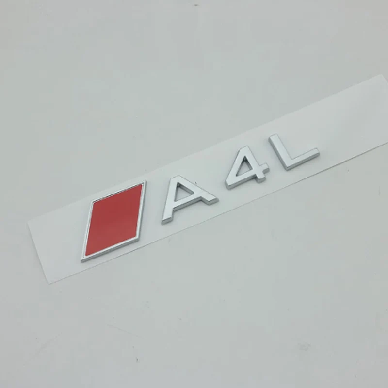 

Новый стиль 3D ABS кузов автомобиля задний багажник украшение значок наклейка для Audi A3L A4L A5L A6L A7L A8L эмблема автостайлинг аксессуары