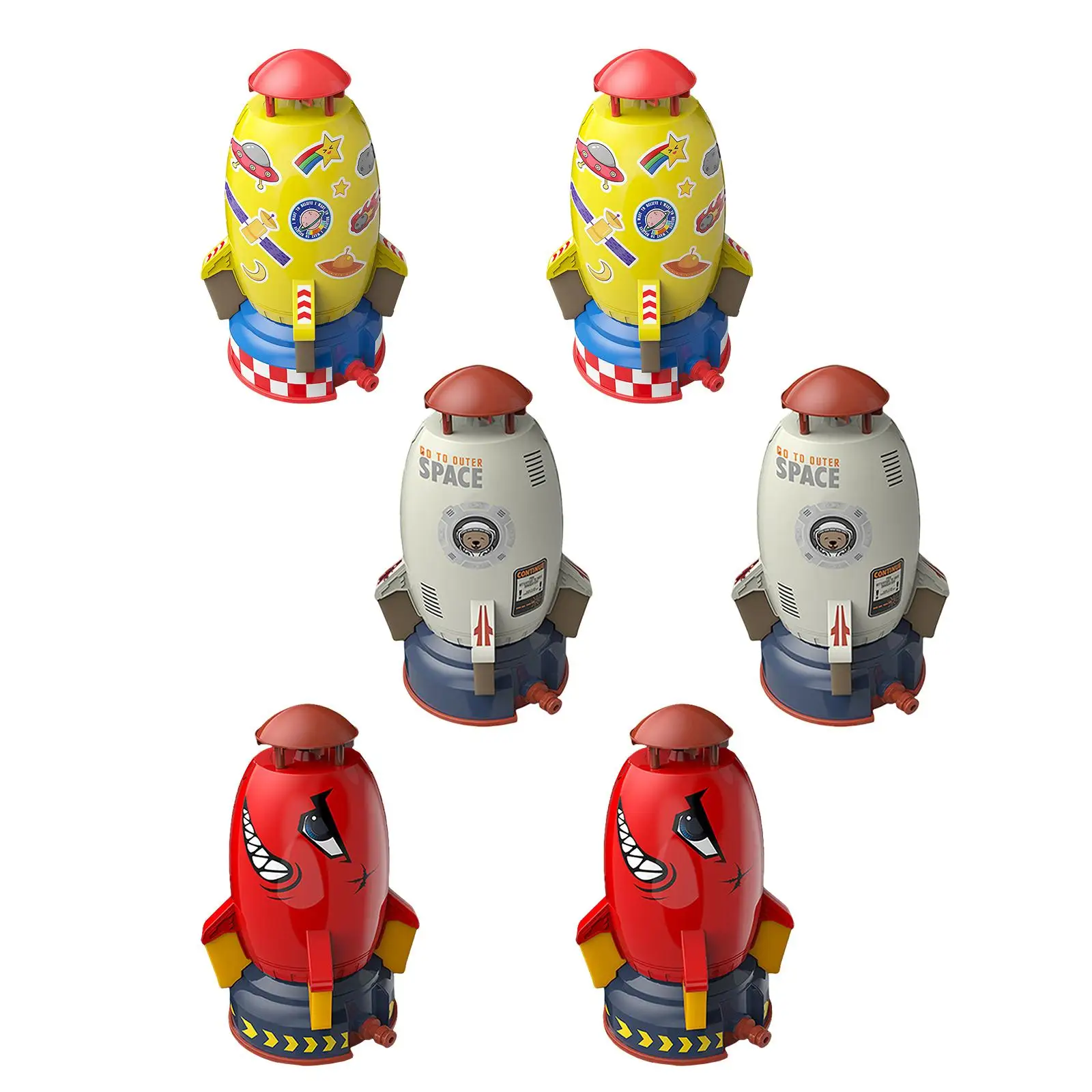 

Spray Water Toy Space Rocket Shaped Summer Toy for Kids Baby Birthday Gifts
