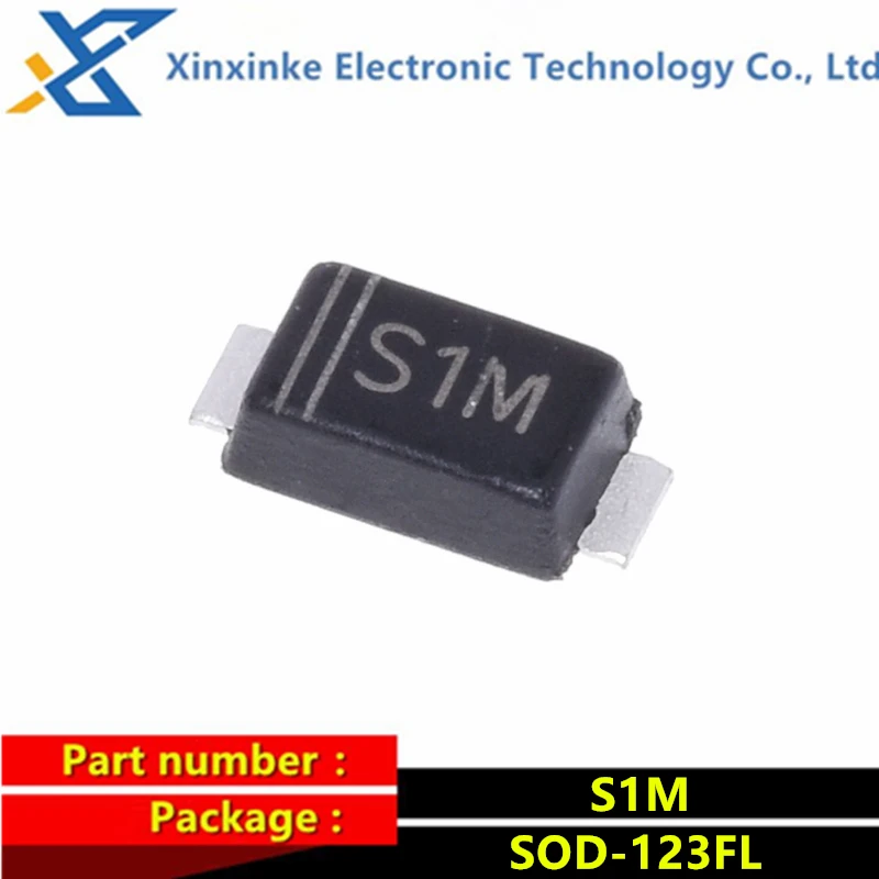 

10PCS S1M SOD-123FL 1A 1000V SMD выпрямительный диод