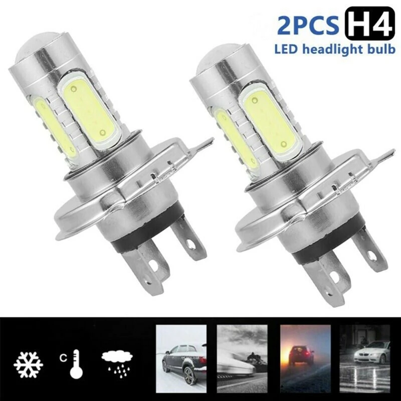 

H4 LED Xenon White Headlight Bulbs 6500K Fog Light 12V Car Headlight Bright Light Bulbs