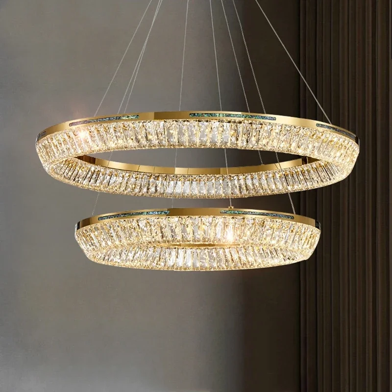 

Modern High-end CrystalSuspension Lamps For Living Rooms Bedrooms Kitchens Chandeliers and Indoor LED Luxury Lighting Fixtures