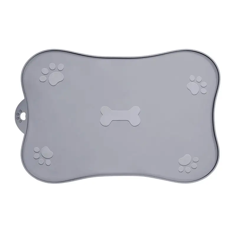 

Силиконовый коврик для кормления кошек и собак, нескользящий Силиконовый коврик в форме кости для маленьких и средних собак и кошек
