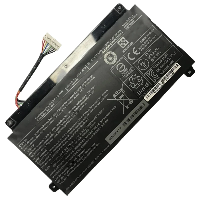 Фото Аккумулятор PA5208U-1BRS для Toshiba Satellite L55W C5150 C5153 C5258 C5320 P55W C5200X C5212 C5314 Radius 14 E45W C4200X 15 P50W №1