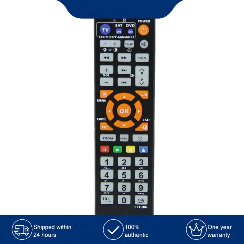 

Ir Smart L336 Tv Remote Control For Tv Cbl Dvd Sat Stb Dvb Hifi Tv Box Vcr Str-t Learning Controller Universal Copy High Quality