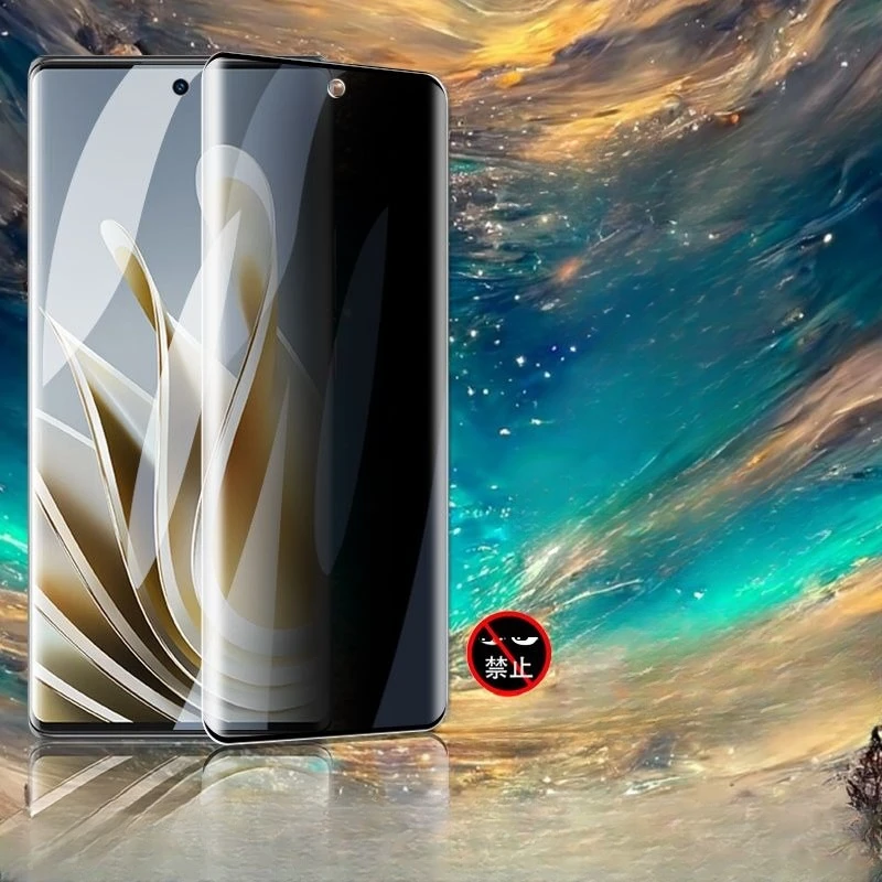 

For ZTE Nubia Z50 3D Full Cover Anti Blue Spy Tempered Glass Screen Protector Z 50 HD Clear Privacy Purple Protective Film